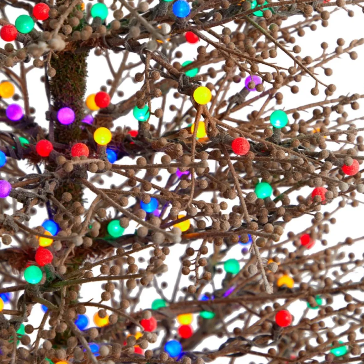 6' Frosted Berry Twig Christmas Tree With 350 Lights