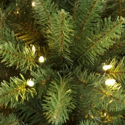12' Slim Franklin Fir Artificial Christmas Tree - 1200 Clear Lights