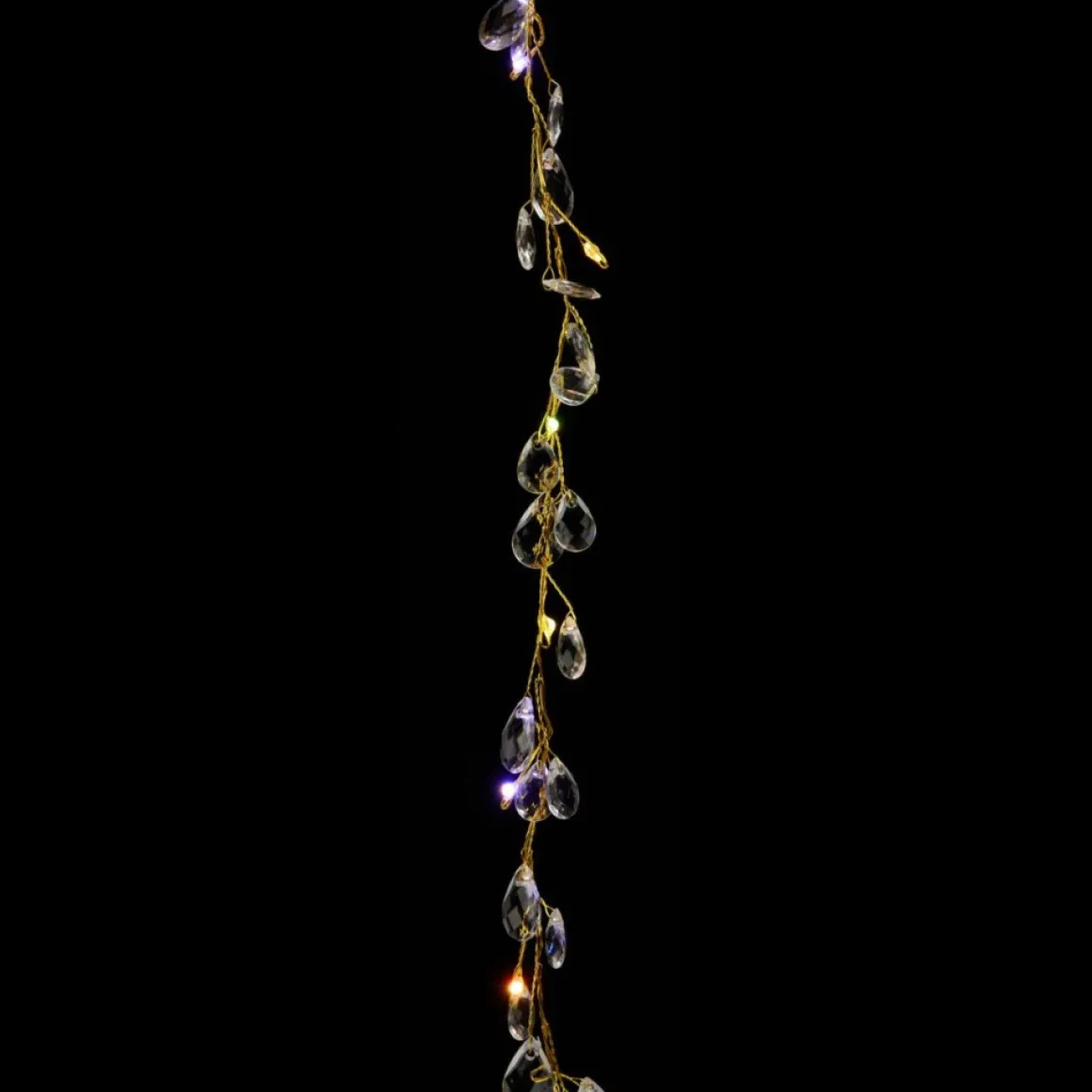 As Is August & Leo Handmade Crystal Beaded Multifunction Led Garland 2-Pack
