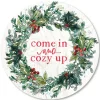 Courtside Market Come In And Cozy Up Reece 15"X15" Circular Board