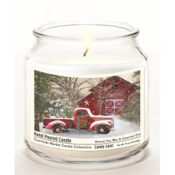 Courtside Market Soy Candle W/ Essential Oils + Lid - Barn With Truck