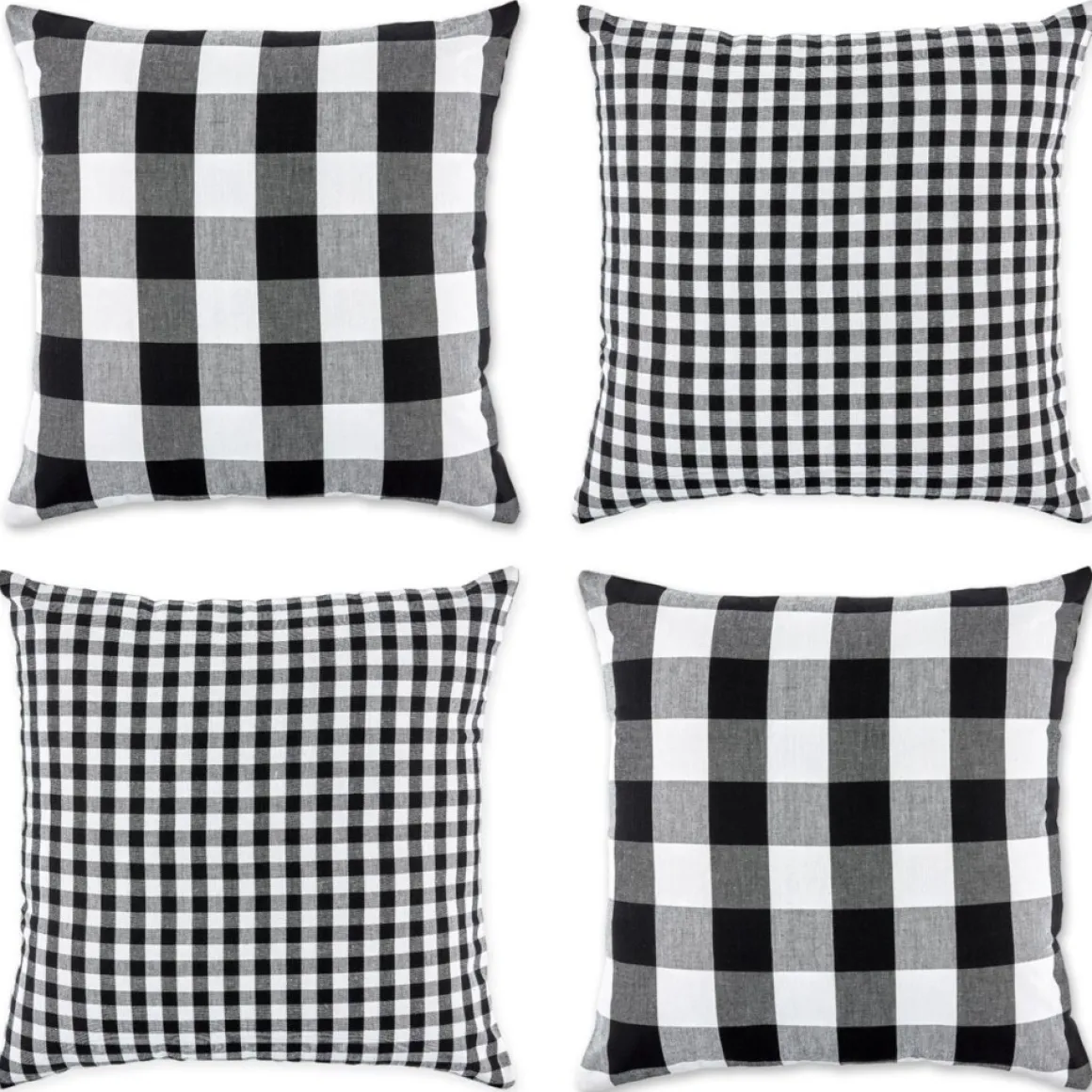Design Imports Gingham Buffalo Check Pillow Covers Set Of 4