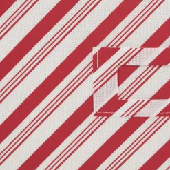 Design Imports Holiday Candy Stripe Print Ornament Storage Bin, Large