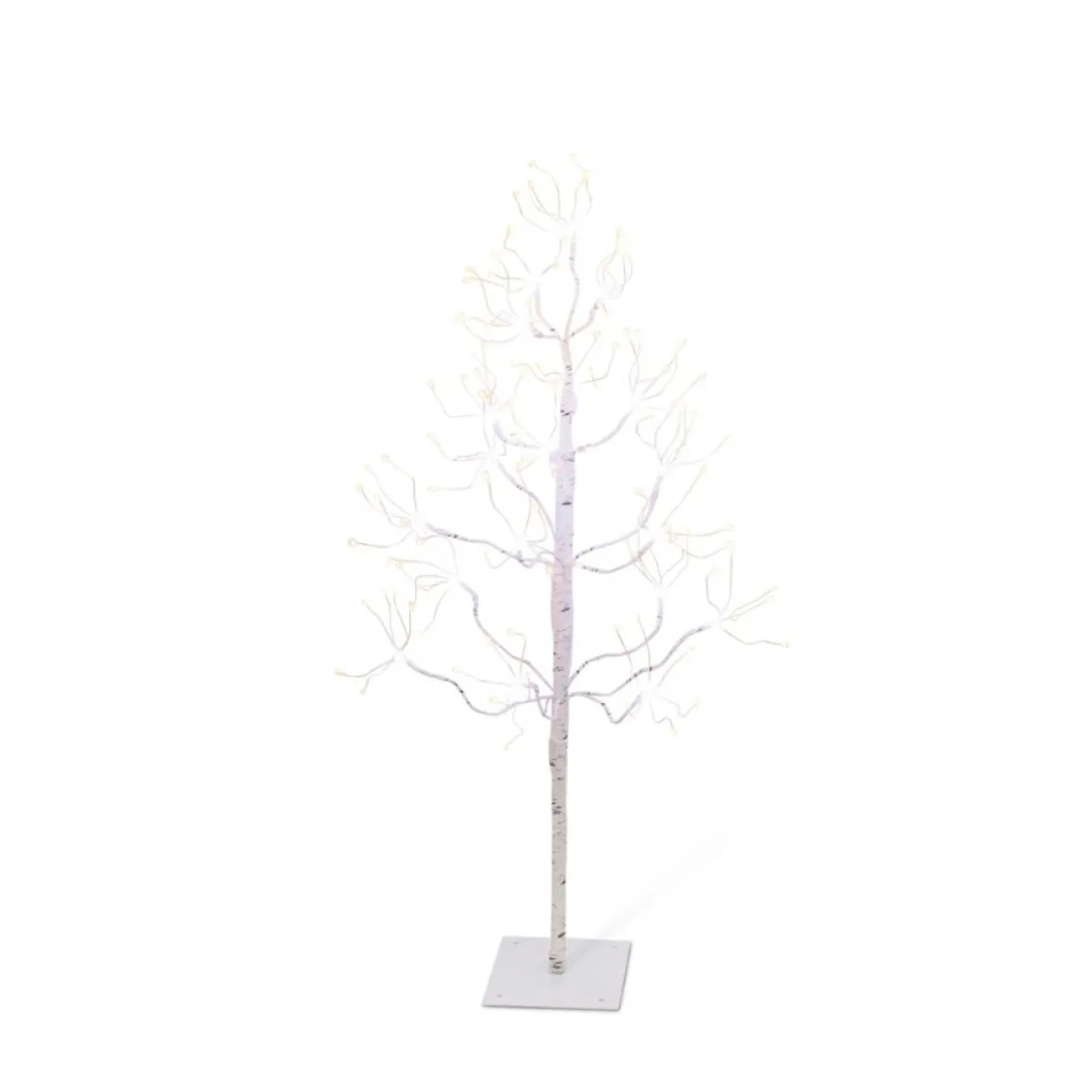 Gerson 3' White Electric Birch Tree With Led Lights