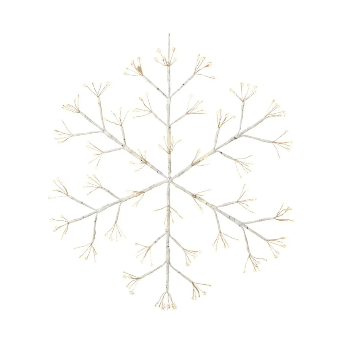 Gerson 24"Dia. Firecracker Led Hanging Snowflake W/Outdoor Battery Box