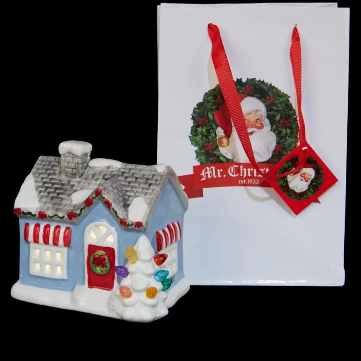 Mr. Christmas Nostalgic Ceramic Village - Set Of 3