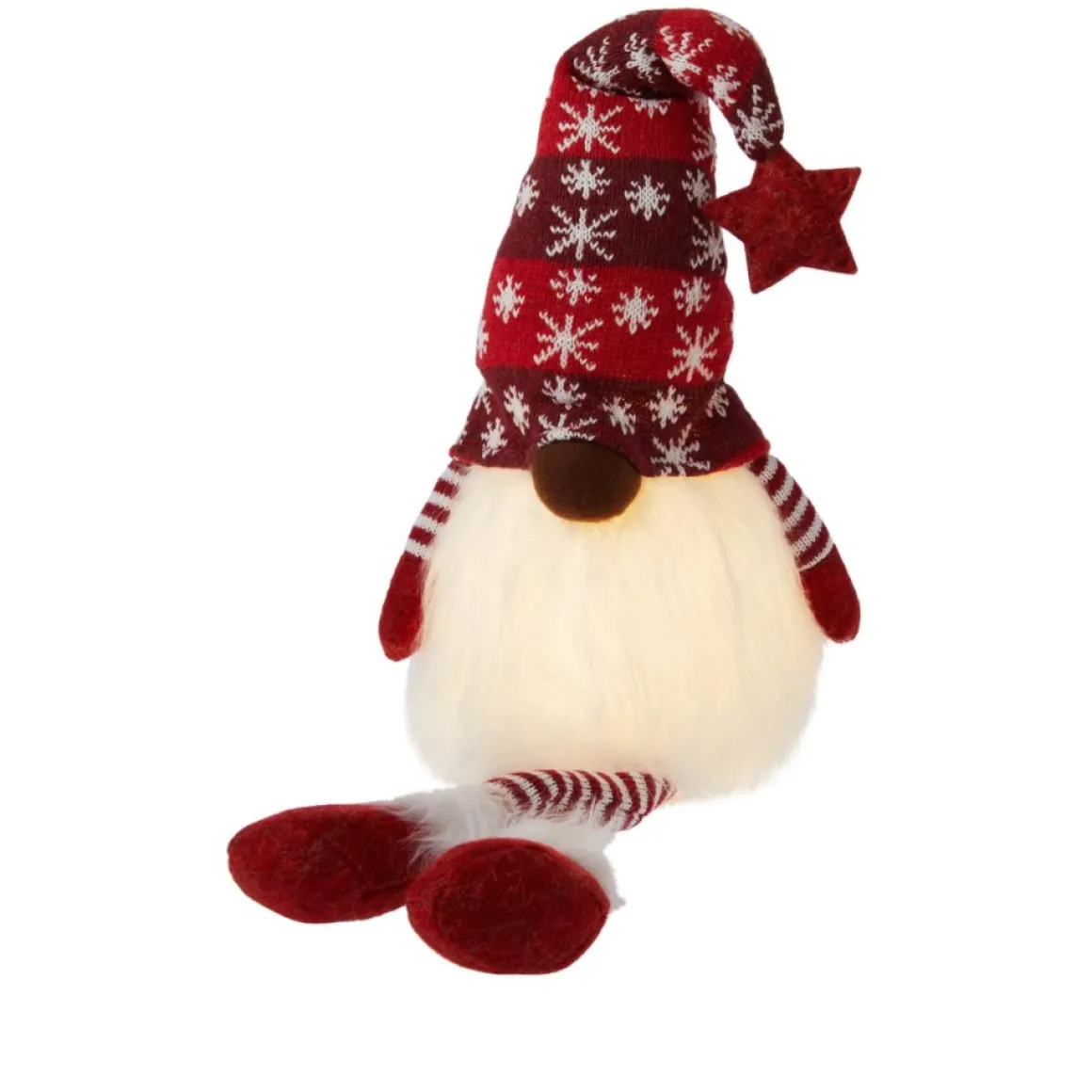 Winter Lane 27" Lighted Gnome Shelf Sitters